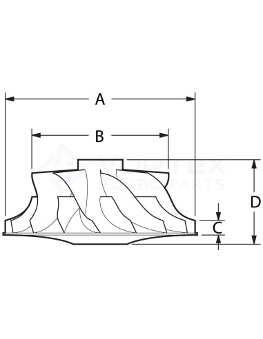 Compressor Wheel CW-B020