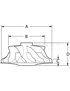 Compressor Wheel CW-I013